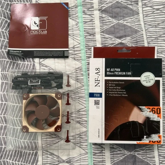 Noctua NF-A8 PWM 80mm Premium Quiet Cooling Fan - 4 Pin Connector - Picture 3 of 9